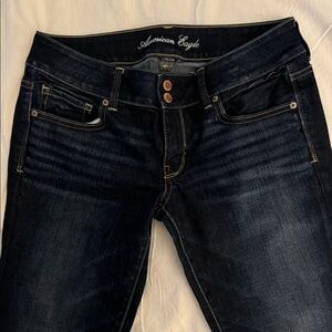 Dark crop American Eagle jeans, size 8